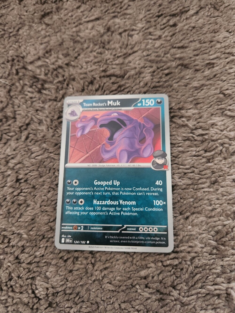 Team Rocket's Muk 124/182 Sv10: Destined Rivals Regular